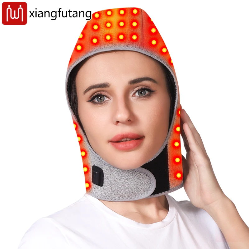

Red Light Therapy Cap - 3-Gear Heat & Timer, Relieves Migraine & Cervical Discomfort, Promotes Circulation & Head Relaxation