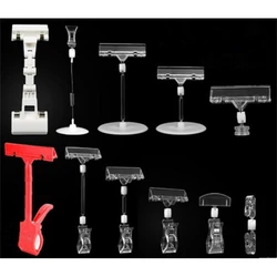 Vendita calda Merce accessibile Cartello al dettaglio Cartellino del prezzo Cartellino del prezzo Supporto per display pop Morsetto per clip per promozione pubblicitaria del supermercato 10 pezzi