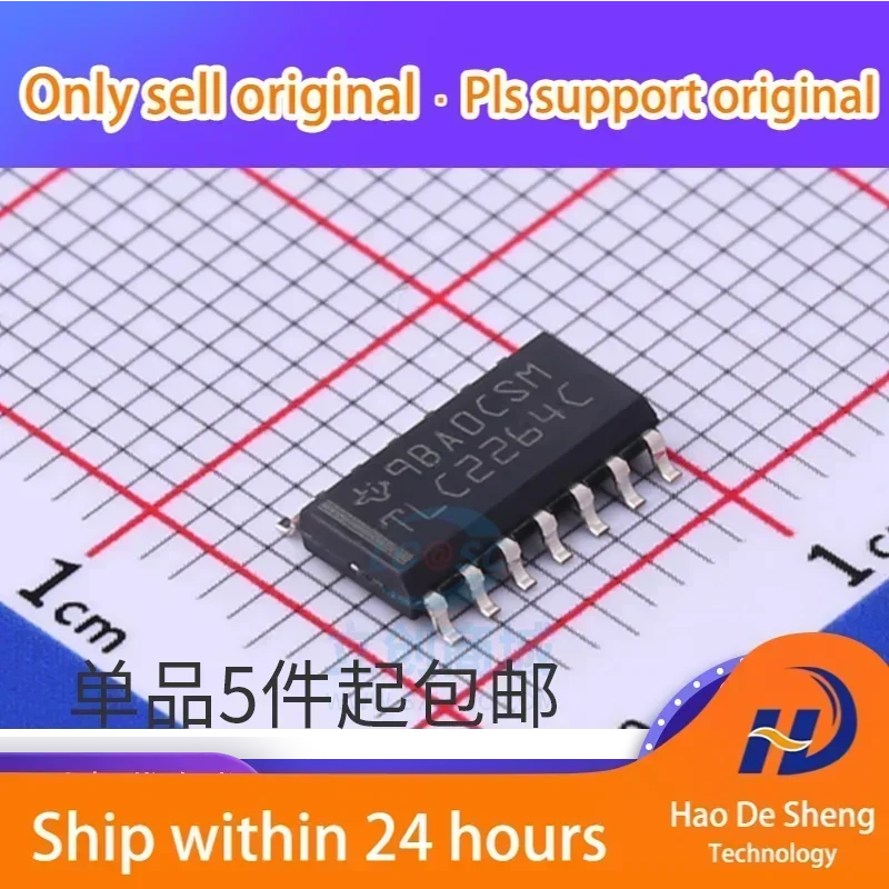10PCS/LOT Operational Amplifier TLC2264CDR TLC2264CD TLC2264C SOP14 New Original In Stock