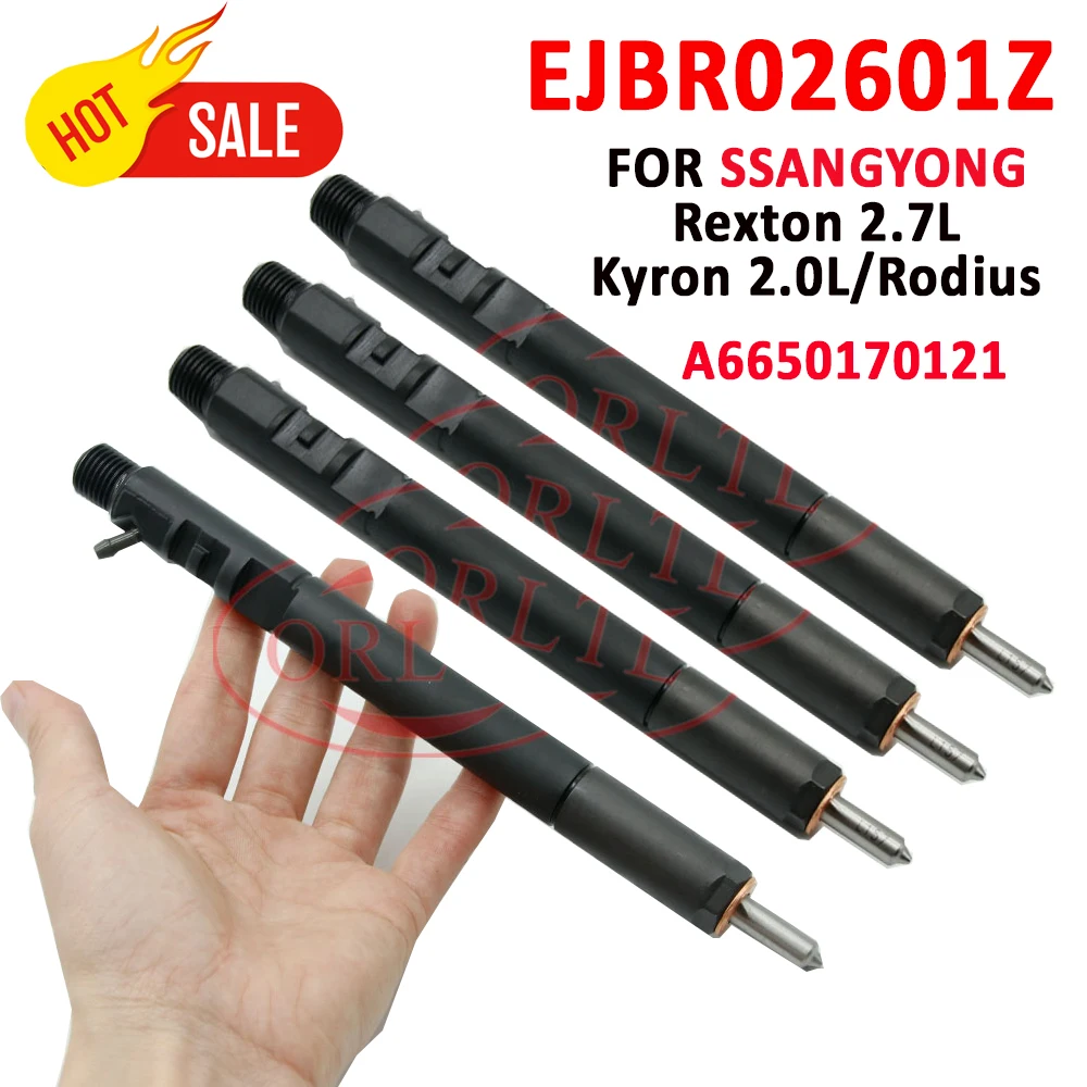 Diesel Injector EJBR02601Z A6650170121 6650170121 for DELPHI SSANGYONG Kyron /Rexton /Rodius /Stavic 2.7L Xdi SUV (165bhp) D27DT