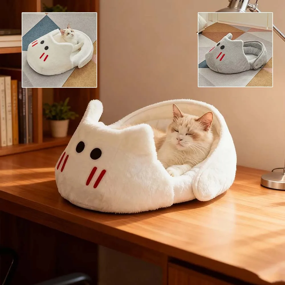

Warm Semi-enclosed Cat Kennel Bed Breathable Dog House Cute Slippers Shaped Dog Beds Cats Sleep for Puppy Kitten Domek Dla Kota
