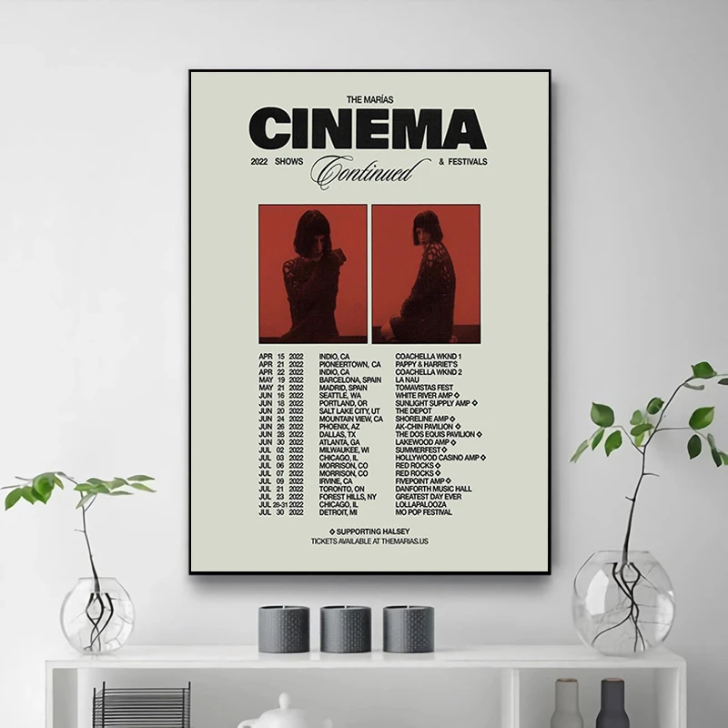 

For Home Decor Room Aesthetic The M-Marias Cinema Posters Decorative Prints Wall Painting Canvas Coffee House Bar Art Mural Gift