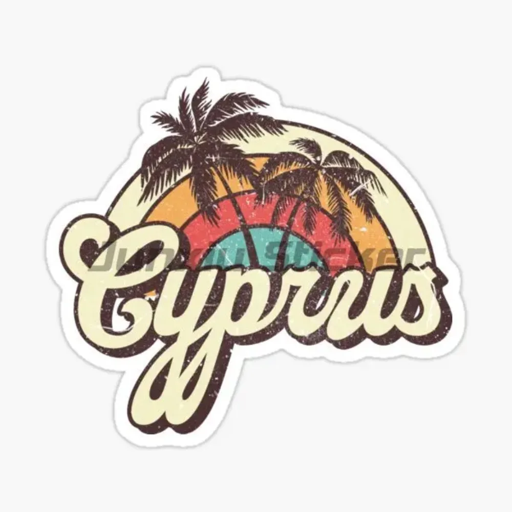 

Cyprus Flag Creative Car Window Body Decorative Stickers Motorcycle Vinyl Laptop Refrigerator Decals