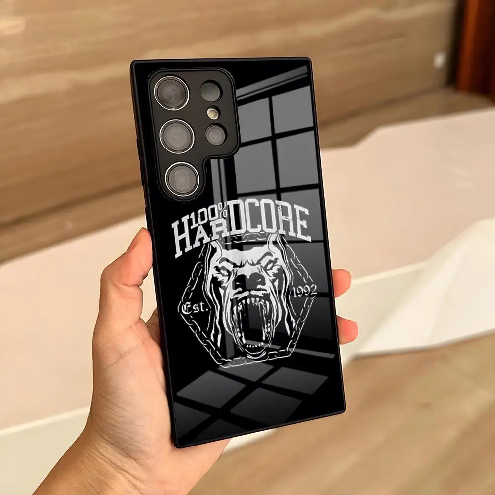 100 Hardcore Dog To The Bone Phone Case For Samsung S24 Ultra S25 S23 S22 S20 Fe S21 Plus A54 A24 A53 A16 A13 Glass Cover