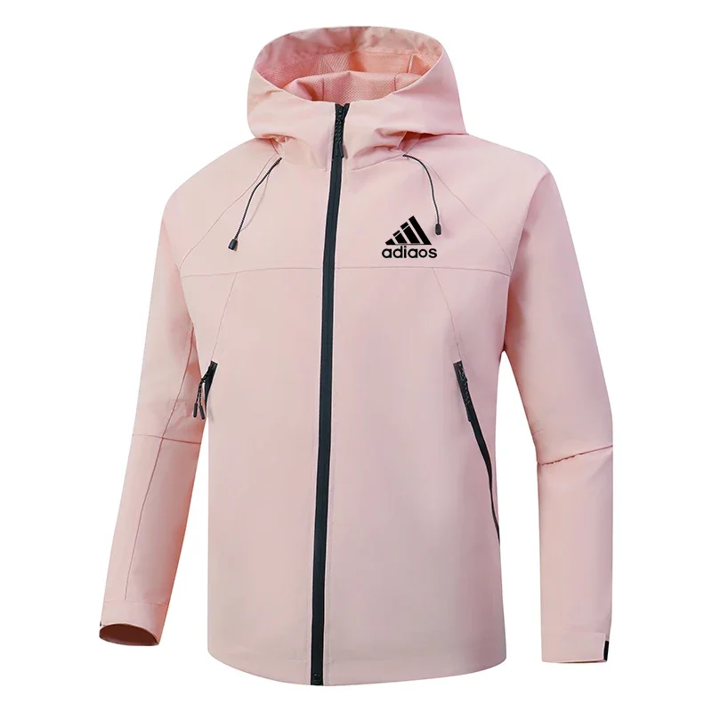 

Men's outdoor casual mountaineering and camping sweatshirt, spring and autumn windproof zipper hooded waterproof jacket