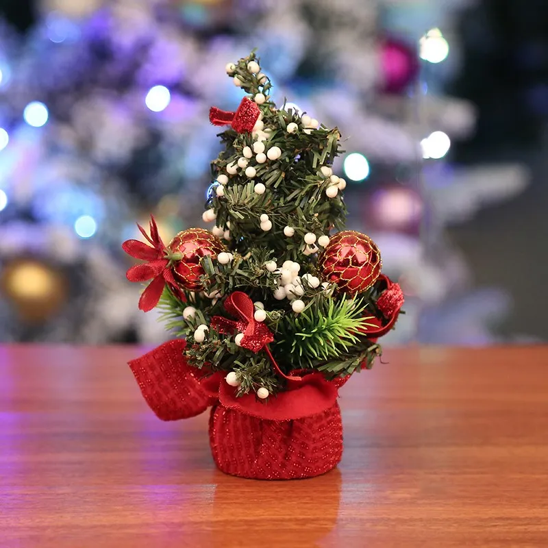 Christmas ornaments 20cm mini Mini Christmas tree shopping mall show window table setting small gift tree