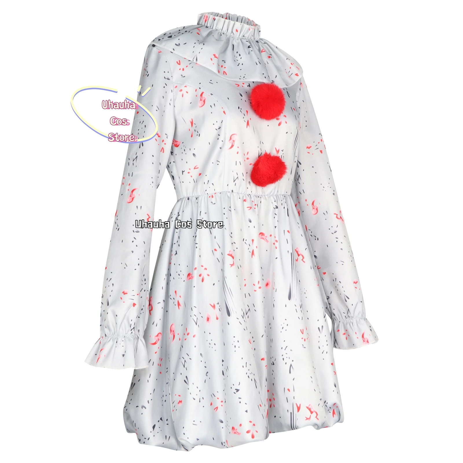 Palhaço crianças cosplay pennywise traje de halloween palco horror traje role play festa feminino vestido presente