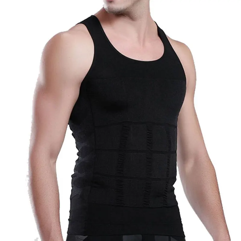 Mannen Slim'n Lift Buik Compressie Buikcontrole Body Shaper Afslankende Vest Shirt Korset Slank N Lift Shaper Ondergoed Shapewear