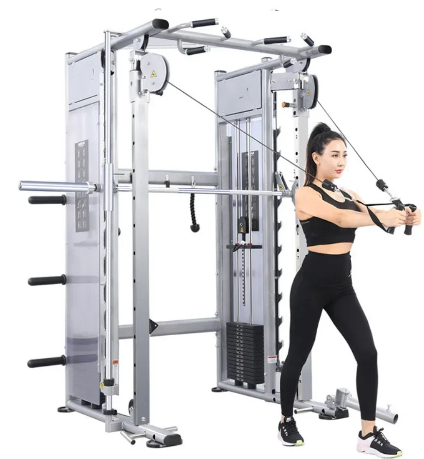 Multi-functional trainer fitness equipment home squat bench press rack smith machine gantry commercial comprehensive machine