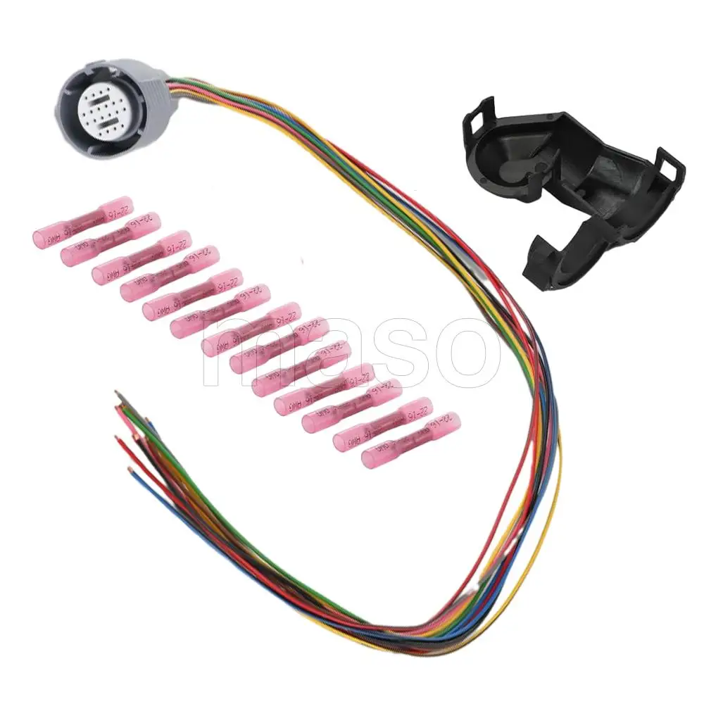 

For GMC K2500 V8 6.5L 4-Speed 1996 41756BDR 12154288 Transmission Wiring Harness Kit With 13 Heat Shrink Terminals