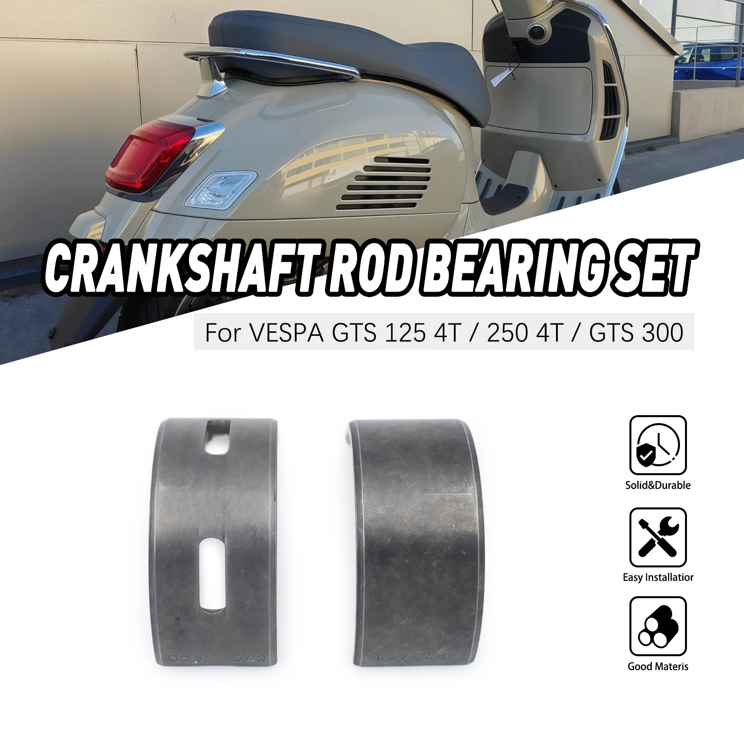 

Engine Crankshaft Bearing Sleeve Set For VESPA GTS 125 250 4T / GTS 300 13253-IA85-0100 13252-IA85-0100