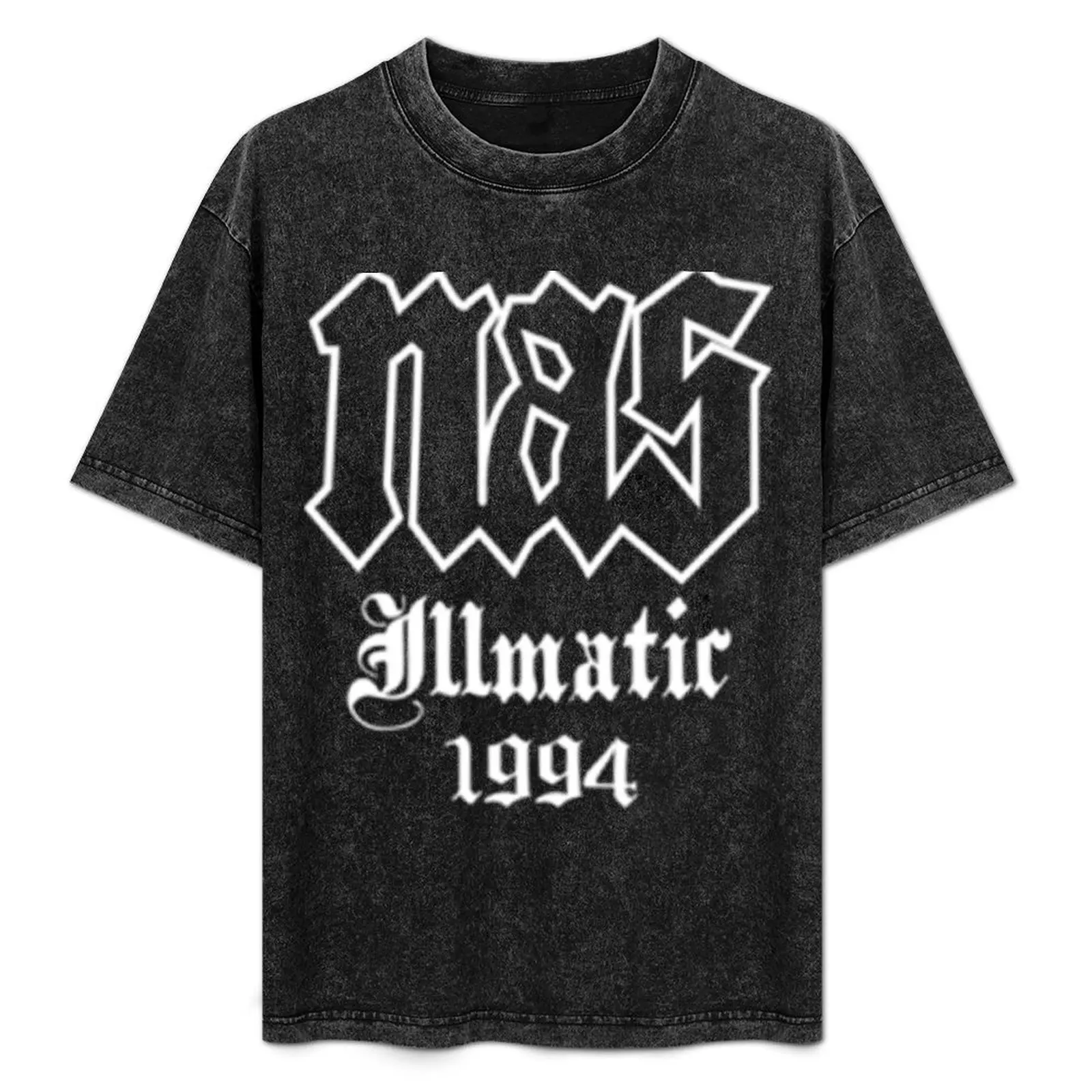 

NAS ILLMATIC 1994 [HIPHOP VINTAGE DESIGN] Essential T-Shirt Work Daily Short Sleeve Top