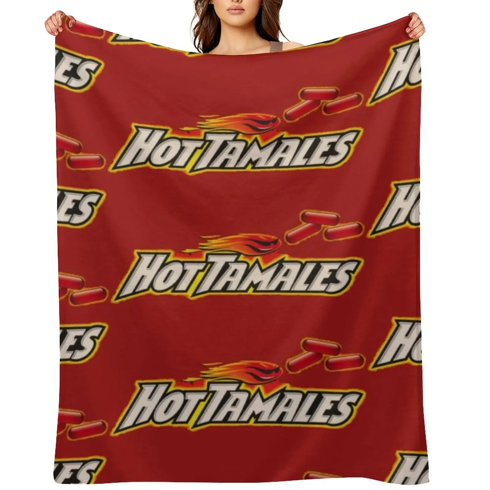 

Hot Tamales Throw Blanket for sofa Decoratives For Sofa Thin Hair Blankets