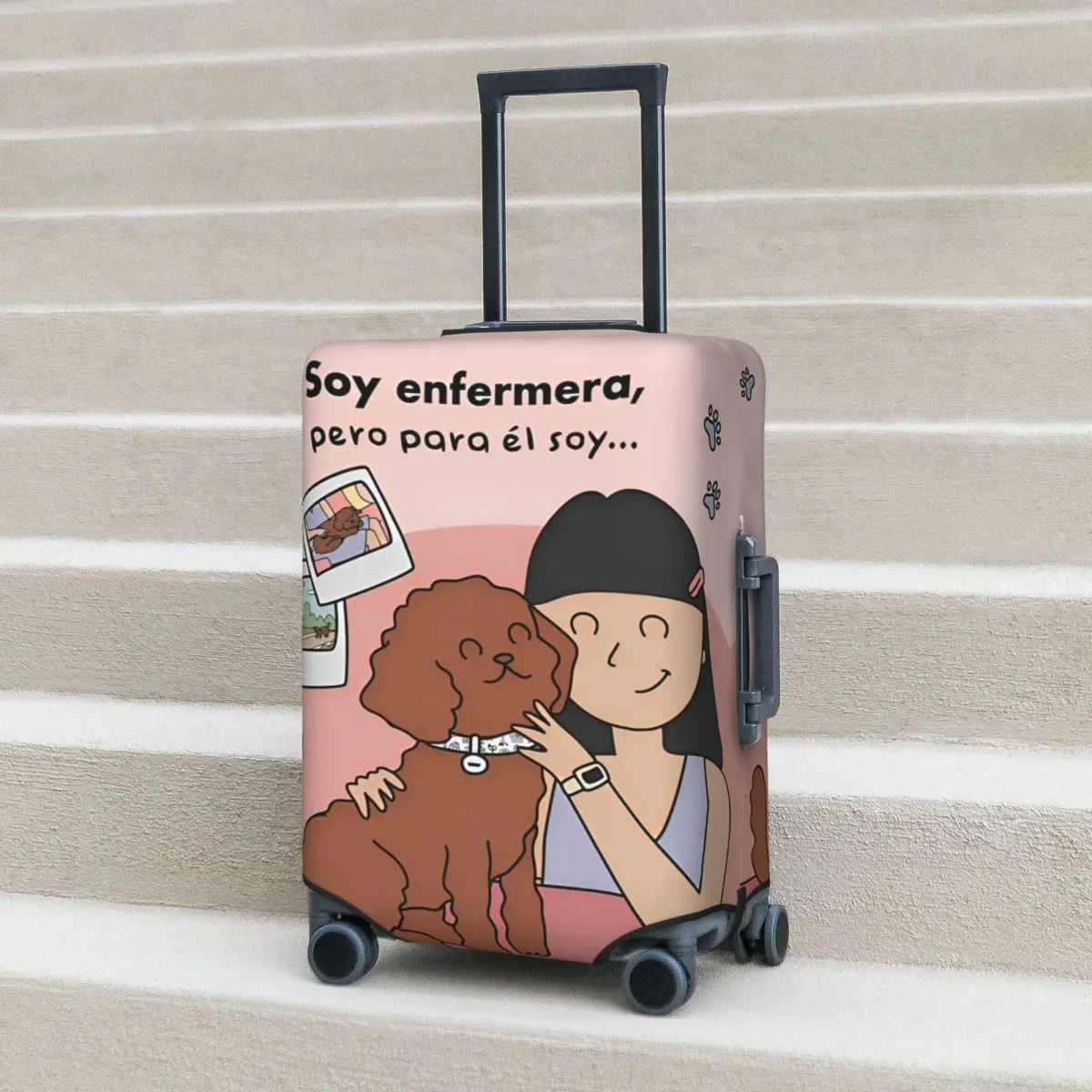 

Enfermera En Apuros Suitcase Cover Cruise Trip Vacation Practical Luggage Accesories Protection