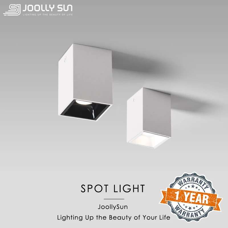 

JoollySun LED Spot Light Surface Mounted Downlight Modern COB Spotlight for Study Living Room Corridor Indoor Decoration Lamp