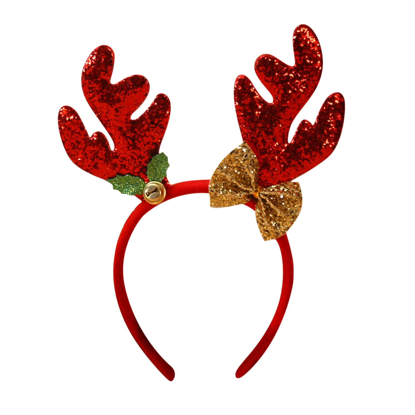 2025 New Years Christmas Hair Clasp Decorative Deer Headband Baby Sequined Elegant Princess Personality Kids Best Gift Accessory