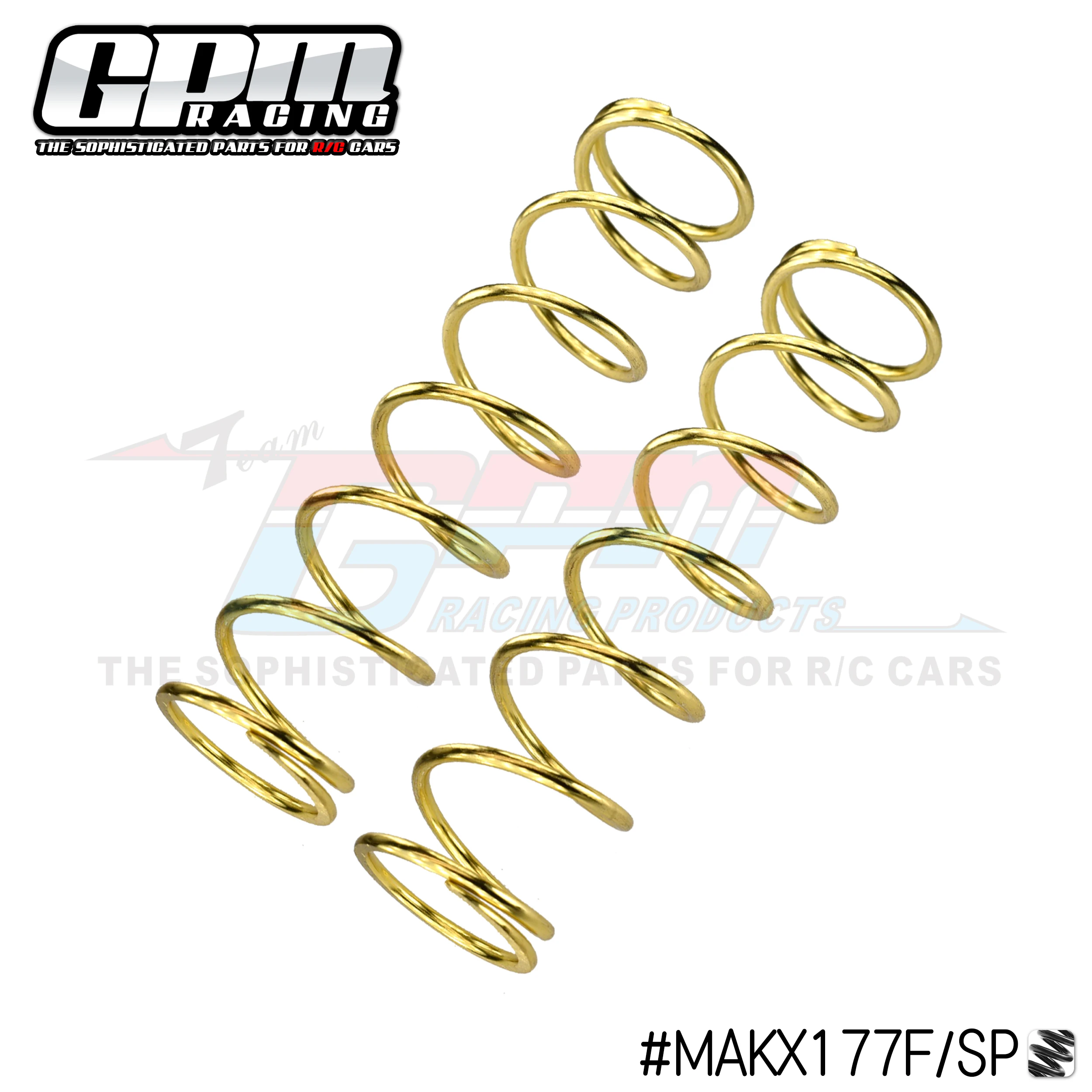 Ressorts de rechange GPM pour amortisseurs arrière, 2.8mm, 177mm, ARRMA 1/5 Kraton 8S