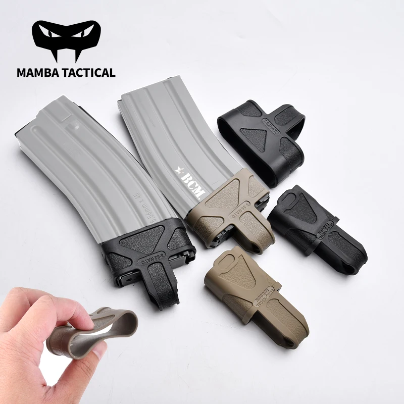 

WADSN Tactical Magazine Holster 5.56 Quick Pull Sleeve Magazine Base Cover Mag Pouch Rubber Holster Rifle Hunting Accessory