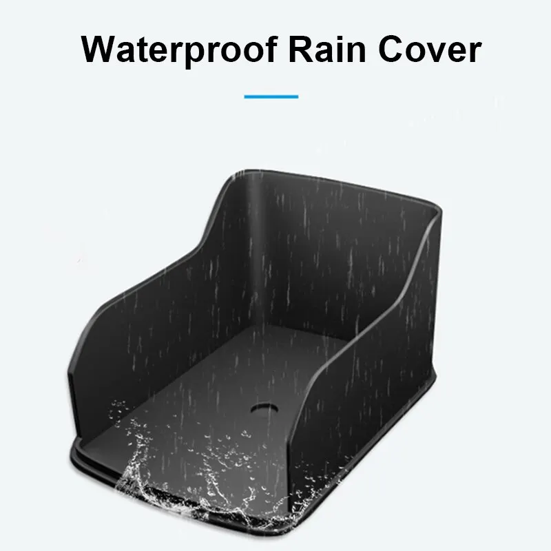 1pcs Black Plastic Waterproof Cover For Access Control Keypad Fingerprint Device Outdoor Rainproof Sunproof High Quality