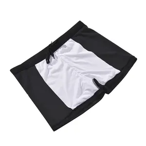 Professionelle wasserdichte Schwimmstämme für Männer, schnell trocknendes bionisches Stoff, Haifischhaut, reines Schwarz, großer Größe, Erwachsener 6 Hauptverkäufe begabte Sunga - №2