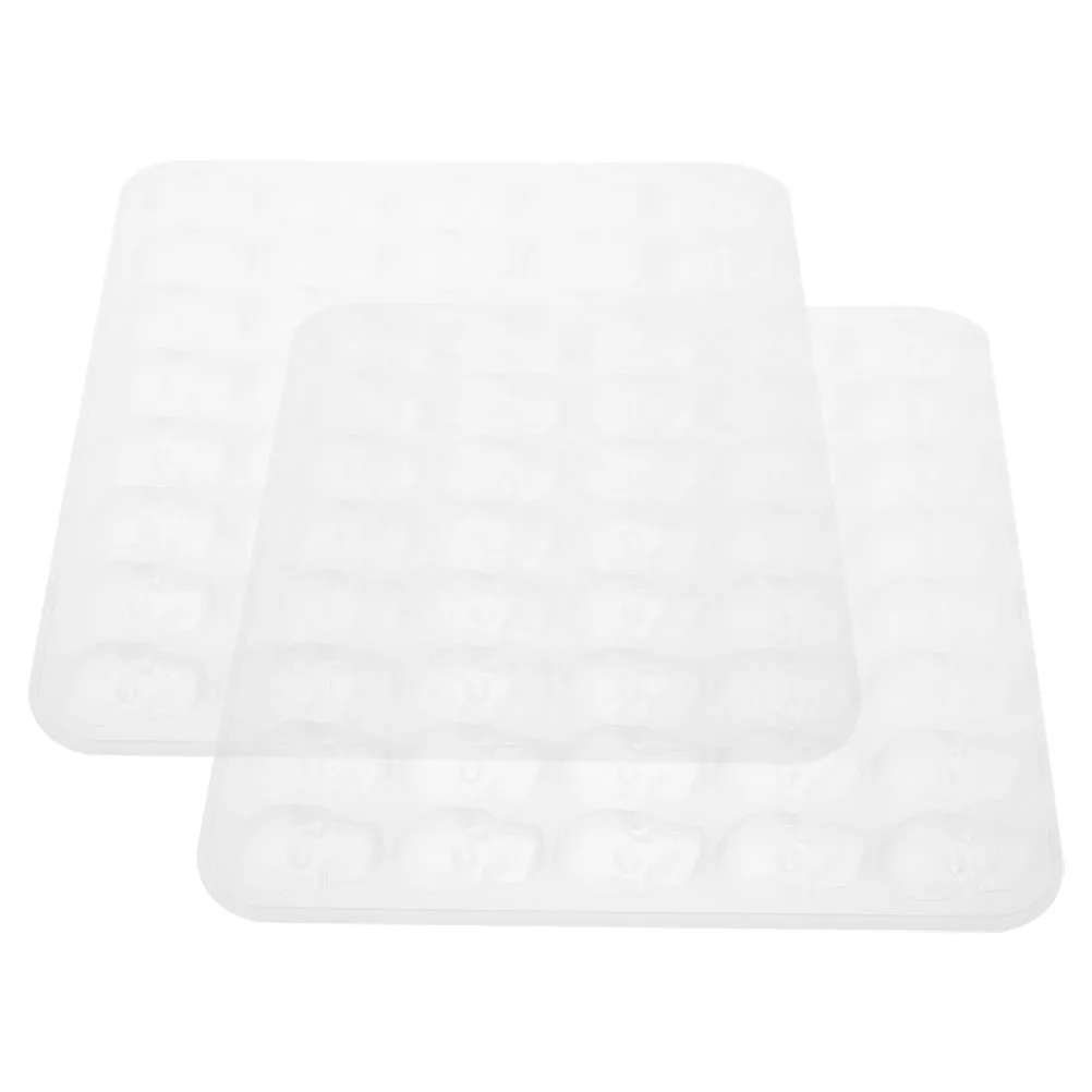 

2 PCS Mold Baking Halloween Molds Mini Candy Ice Cube Tray Silica Gel
