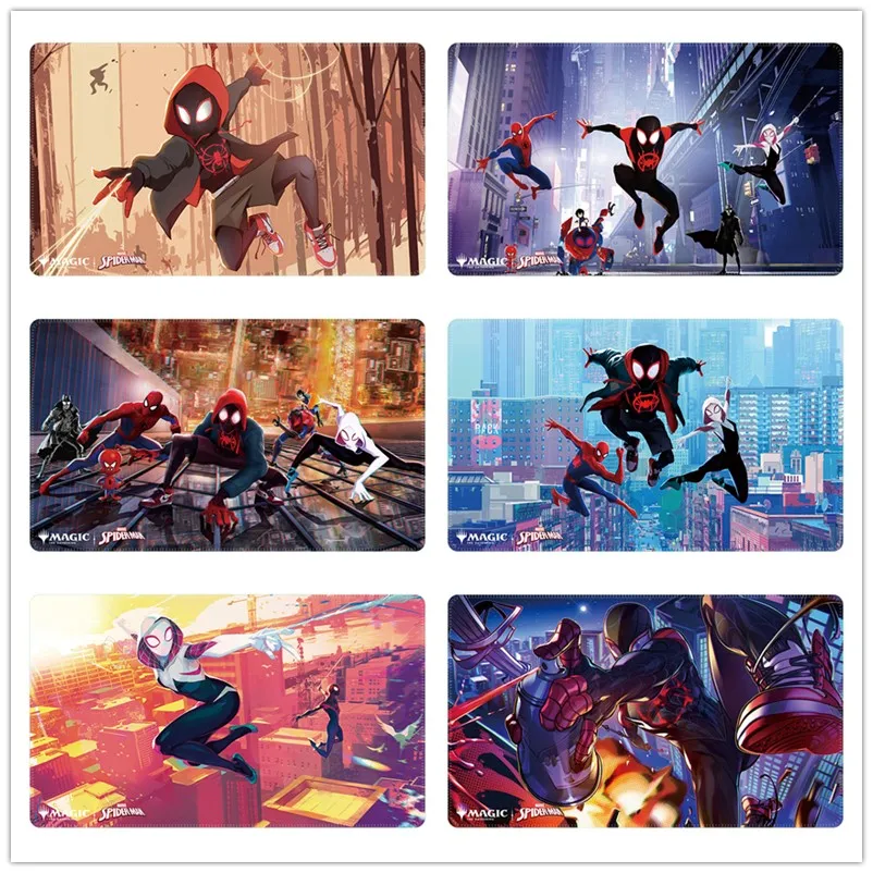 60*35*0.2 سنتيمتر ماجيك بطاقة التداول لعبة ملحق MTG بطاقة لعبة لتقوم بها بنفسك PlayMat فيلم أنيمي سبايدرمان سلسلة جمع دمى هدايا