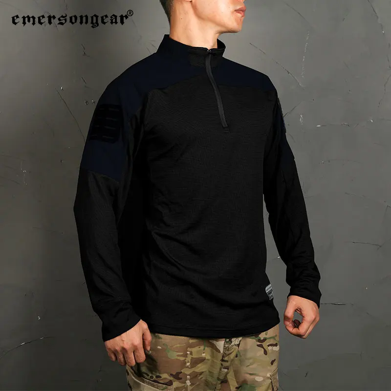 Emersongear Herren-Trainingsshirt, schnell trocknend, gestreckt, lange Ärmel, Outdoor-Abenteuer-T-Shirt, Jagd, Radfahren, Wandern – Detail 13