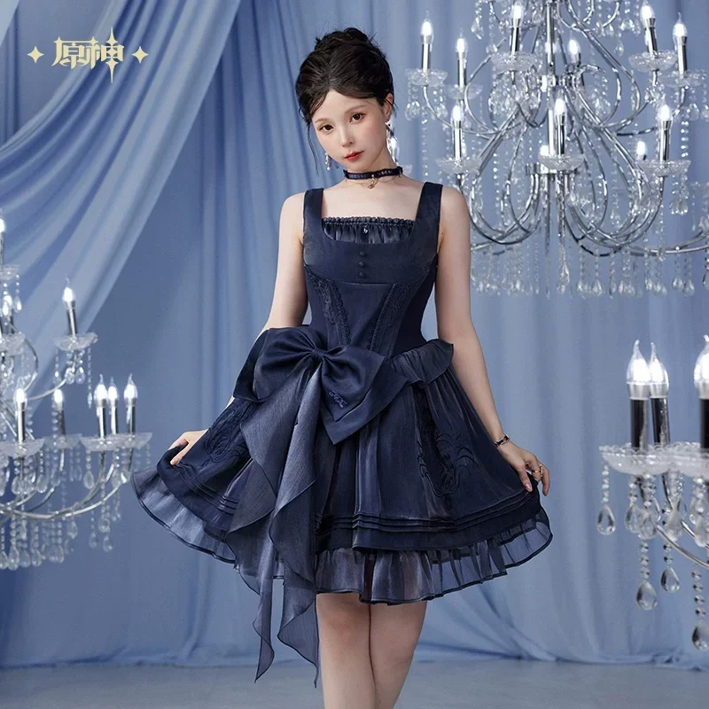 

Оригинальное подлинное платье на подтяжках Furina Theme Impression Series 2025, игровой костюм Genshin Impact, карнавальный костюм