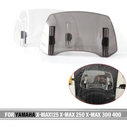 For YAMAHA X-MAX125 X-MAX 250 XMAX 300 X-MAX 400 Universal Motorcycle Windshield Extension Adjustable Spoiler Deflector Xmax300