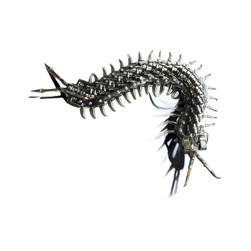 

Mechanical centipede werewolf mechanical head mechanical metal assembly model toy 3D handmade three-dimensional creative gift