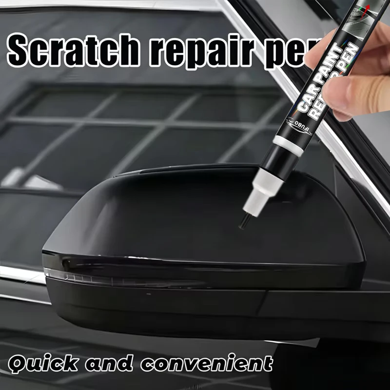 Black Car Scratch Repair Pen, Auto Paint Touch Up Tool, Waterproof Car Paint Fix Remover, Universal Black Car Detailing Pen