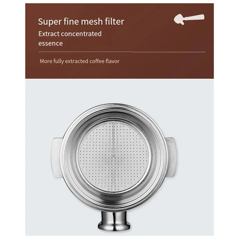 

The New 1 PCS 58MM Single Spout Split Coffee Portafilter Filter Holder Replacement Basket Stainless Steel For EXPOBAR E61 Brewin