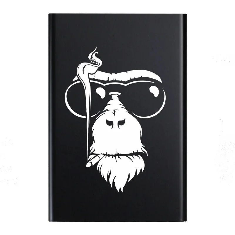 2025 Coarse Sliding Cover Cigarette Box 20 Pack Push-pull Cover Metal Pull-down Cigarette Box Personalized Lettering Wholesale - Image 3