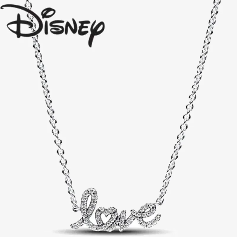 Disney 2024 New Fashion Creative Love Necklace for Women Premium Fine Charm Jewellery Gifts Premium Charm Jewellery Wholesale