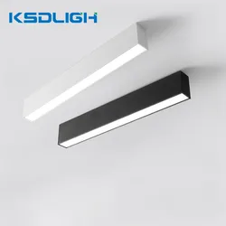 5W 10W 15W Simple Modern LED Linear Light Long Strip Surface Mounted Ceiling Light Luminaris Floodlight For Corridor Living Room