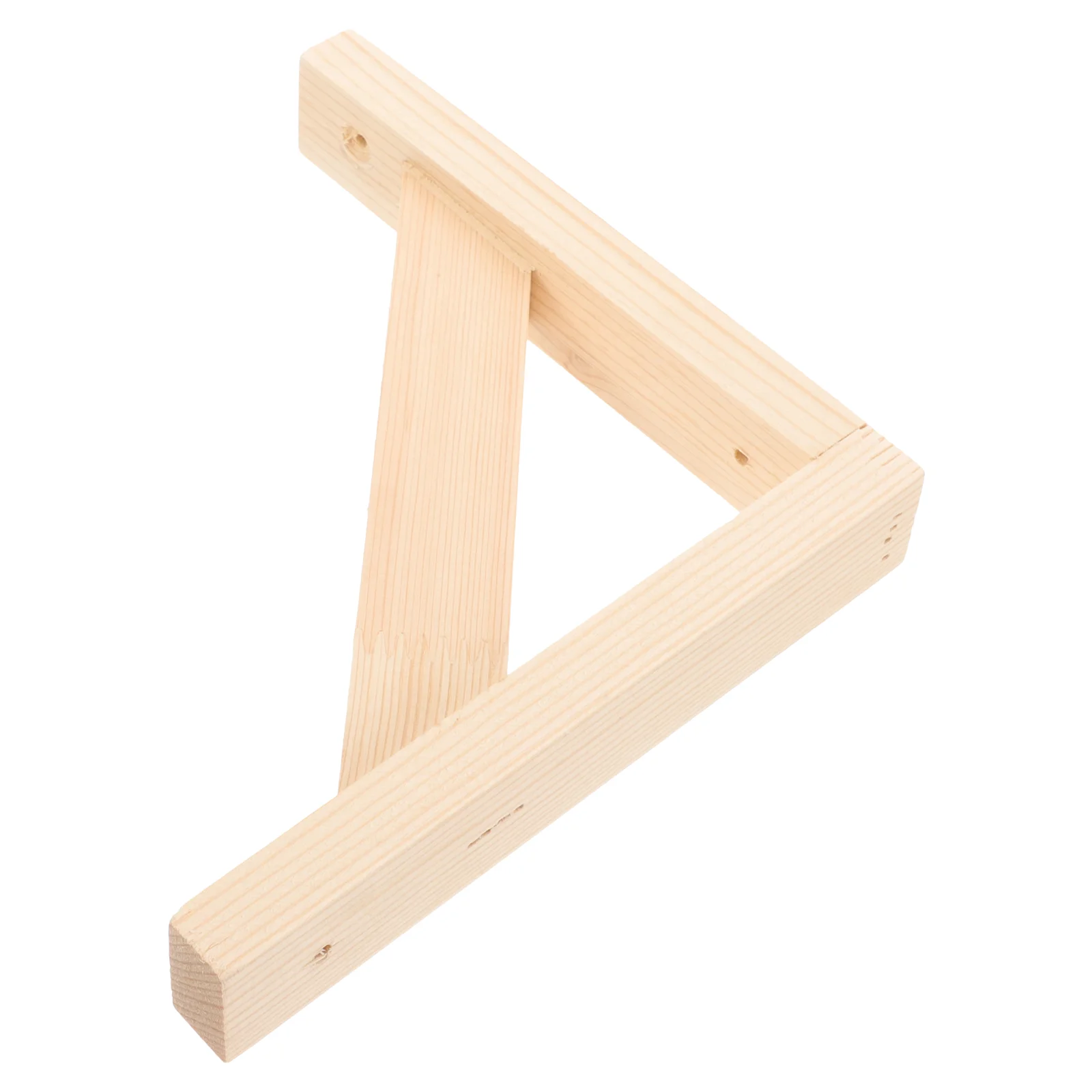 Massief houten statief Rekbeugels Planksteun Wandmontage Zwevende driehoek Houten gemonteerd