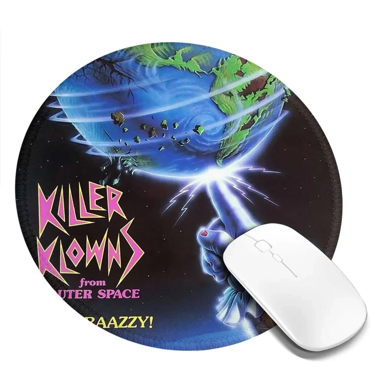 Killer Klowns From Outer Space Round Mouse Pad Computer Keyboard Mouse Mat Gamer PC Desk Mat Office Accessories Table Mats