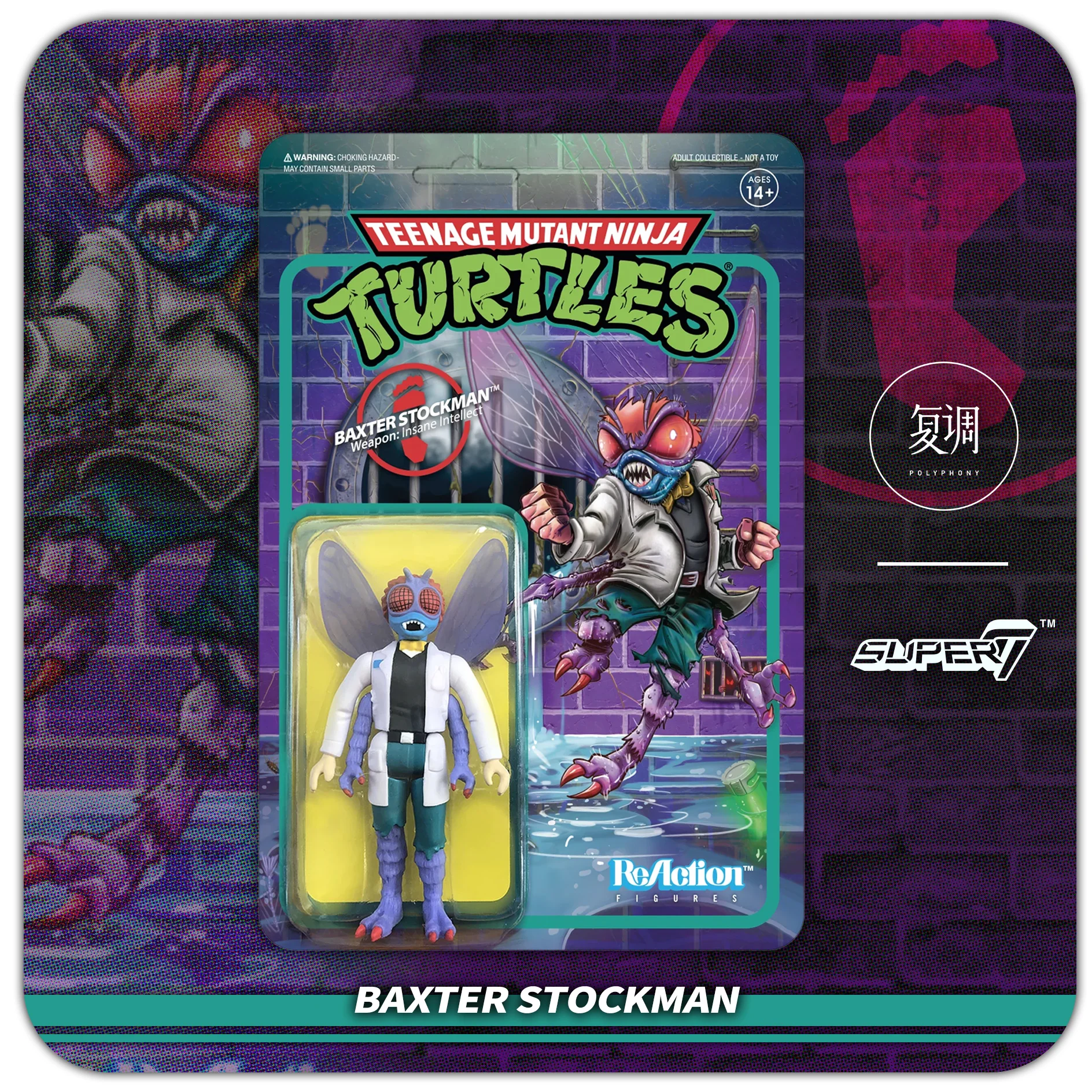 En Stock Super 7 Tortugas Ninja Tarjeta colgante Serie 2 Krona Raphael Sprint Película Accesorios Regalo