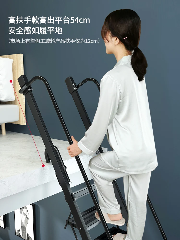 Attic ladder Household aluminum alloy folding step ladder, customized special telescopic stairs