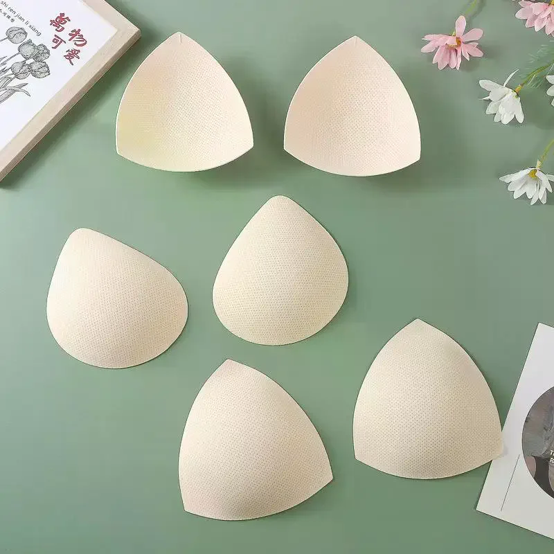 /HTF/Bra Insert Pads Triangular Teardrop 4 Sizes For Sports Bras Swimwear Soft Breathable