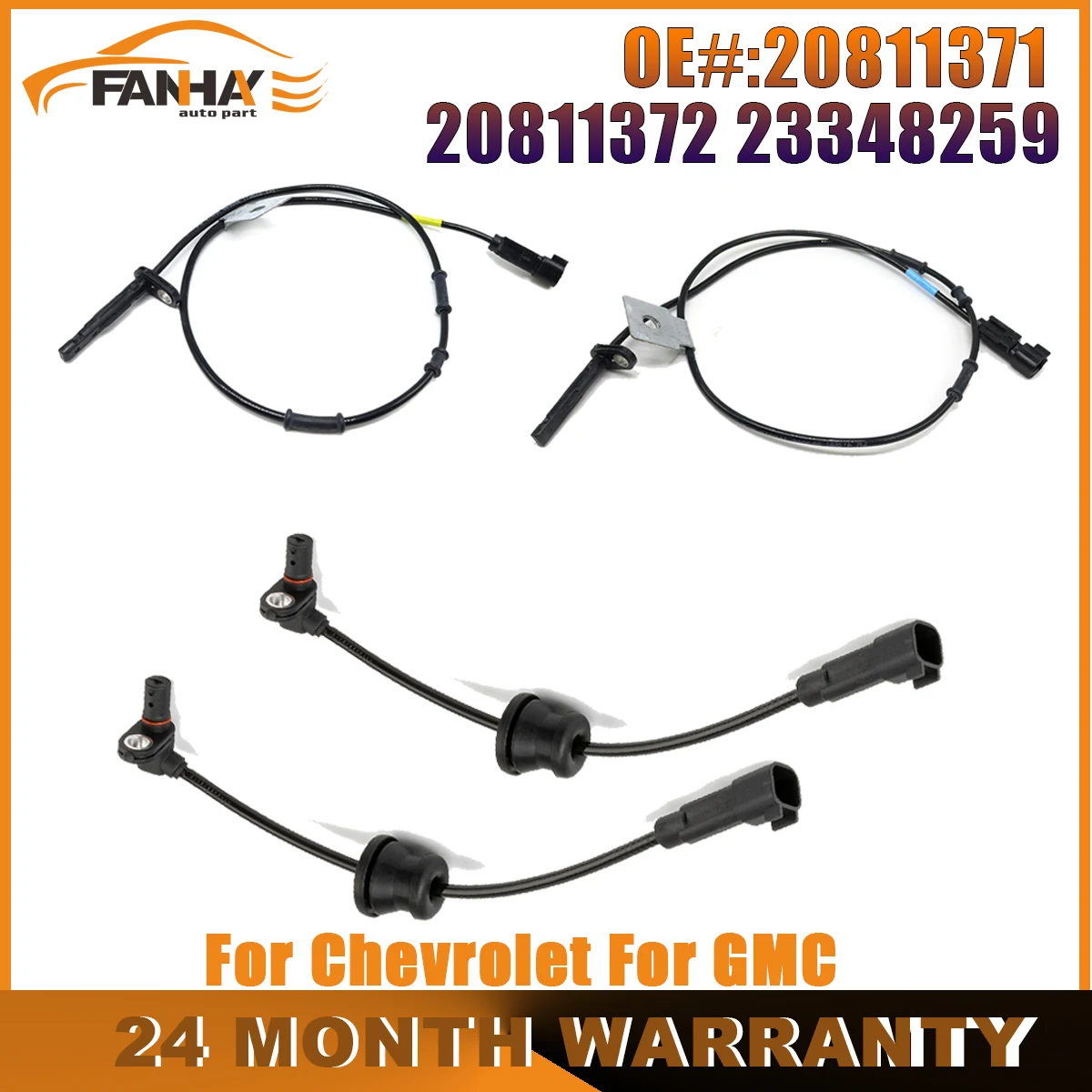 

20811372 20811371 23348259 Front Rear Left Right ABS Wheel Speed Sensor For GMC Terrain For Chevrolet Equinox 2010-2017