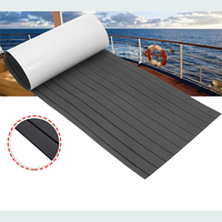 Self-Adhesive Foam Teak Decking 2400x600x6mm EVA Foam Marine Flooring Faux Boat Decking Sheet Accessories Marine Gray Black