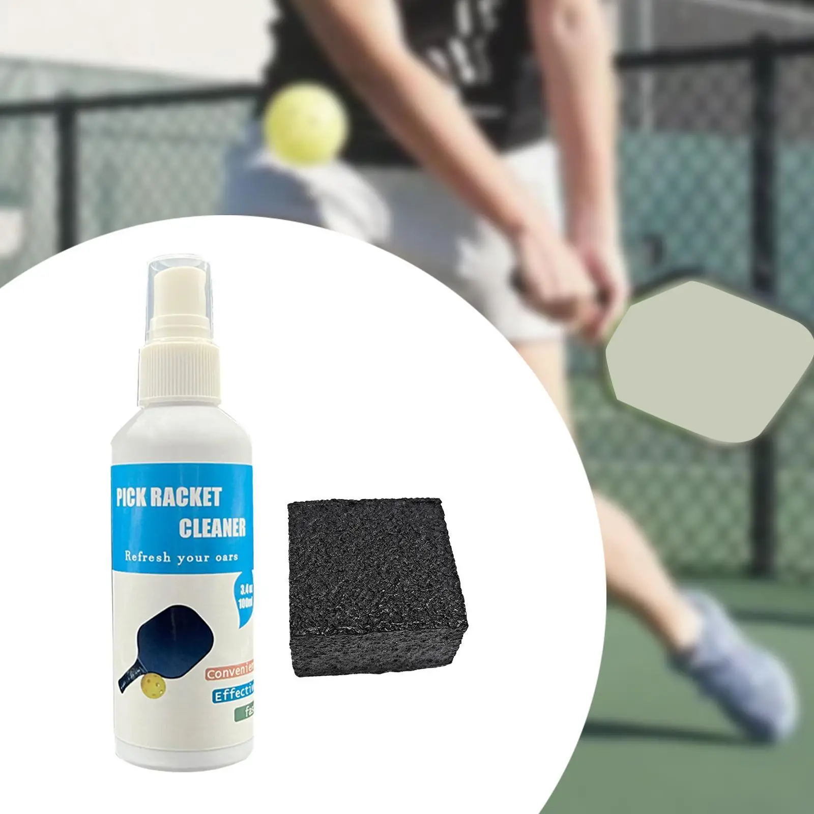 

Pickleball Paddle Cleaning Spray Premium Effortless Residue Removal Portable