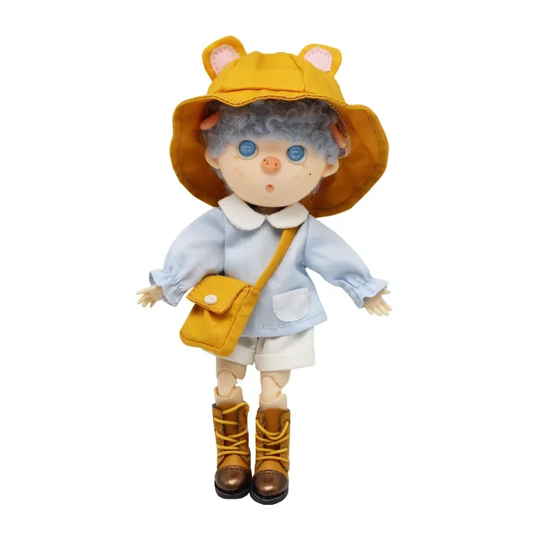 1/2 BJD Scarpe da bambola Ob11 Vestiti per bambini Coniglio Orso Scuola materna Vestito per Molly DOD GSC Body9 Bambole Accessori Abbigliamento in miniatura