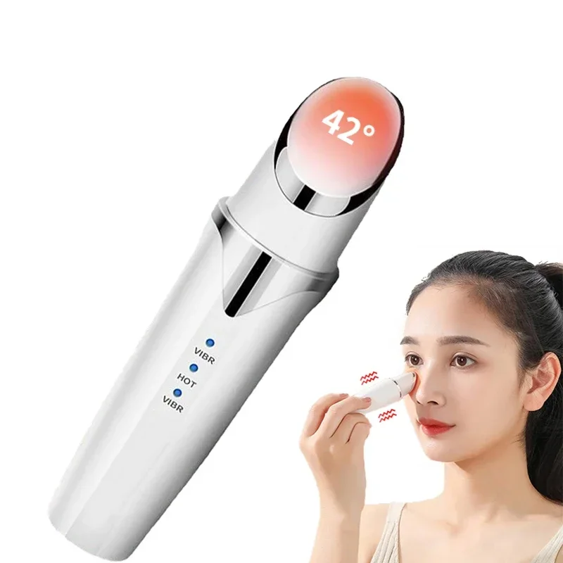 Thermal Eye Beauty Devices Fade Black Circle Anti Wrinkle Beauty Pen Eye Cream Introduction 42 ° Vibration Massage Tools