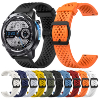 22mm Sport Silicone Strap For Zeblaze Stratos 4 3 2 Ultra Watchband For Zeblaze Ares 3Pro/Vibe 8 7 Pro 7Lite/Btalk 3Pro Bracelet