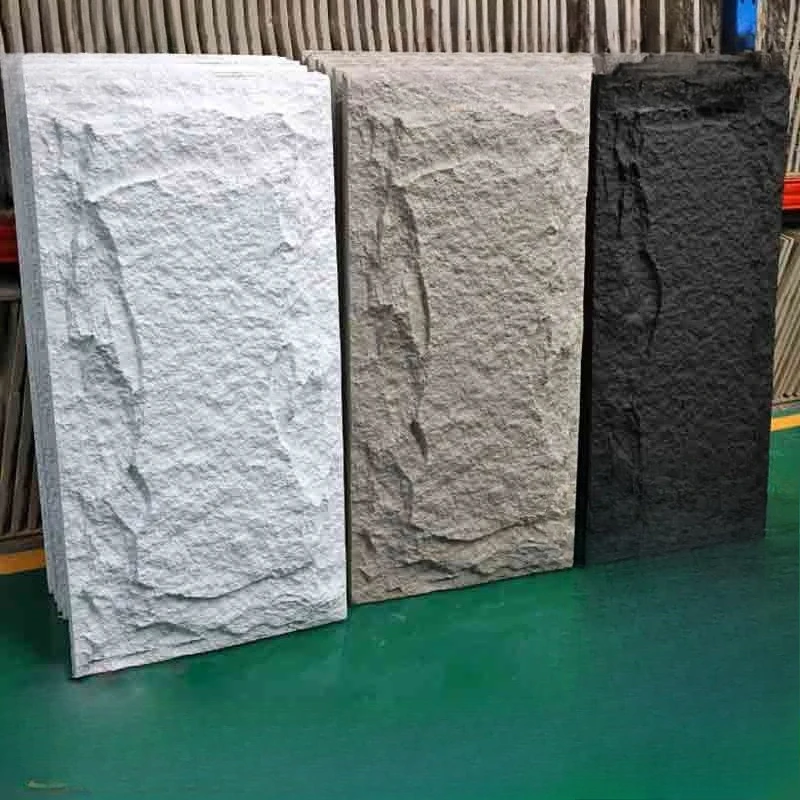 Ultra-Thin Lightweight PU Stone Veneer, Simulated Mushroom Culture Stone Large Slabs for Feature & Exterior Wall