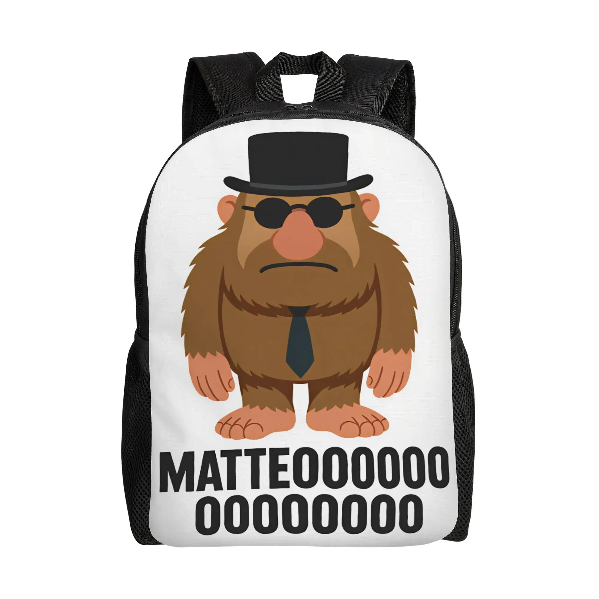 Matteooo Italian Brainrot Meme Backpack  Travel Backpacks Boy Stylish School Bags High Quality Big Rucksack