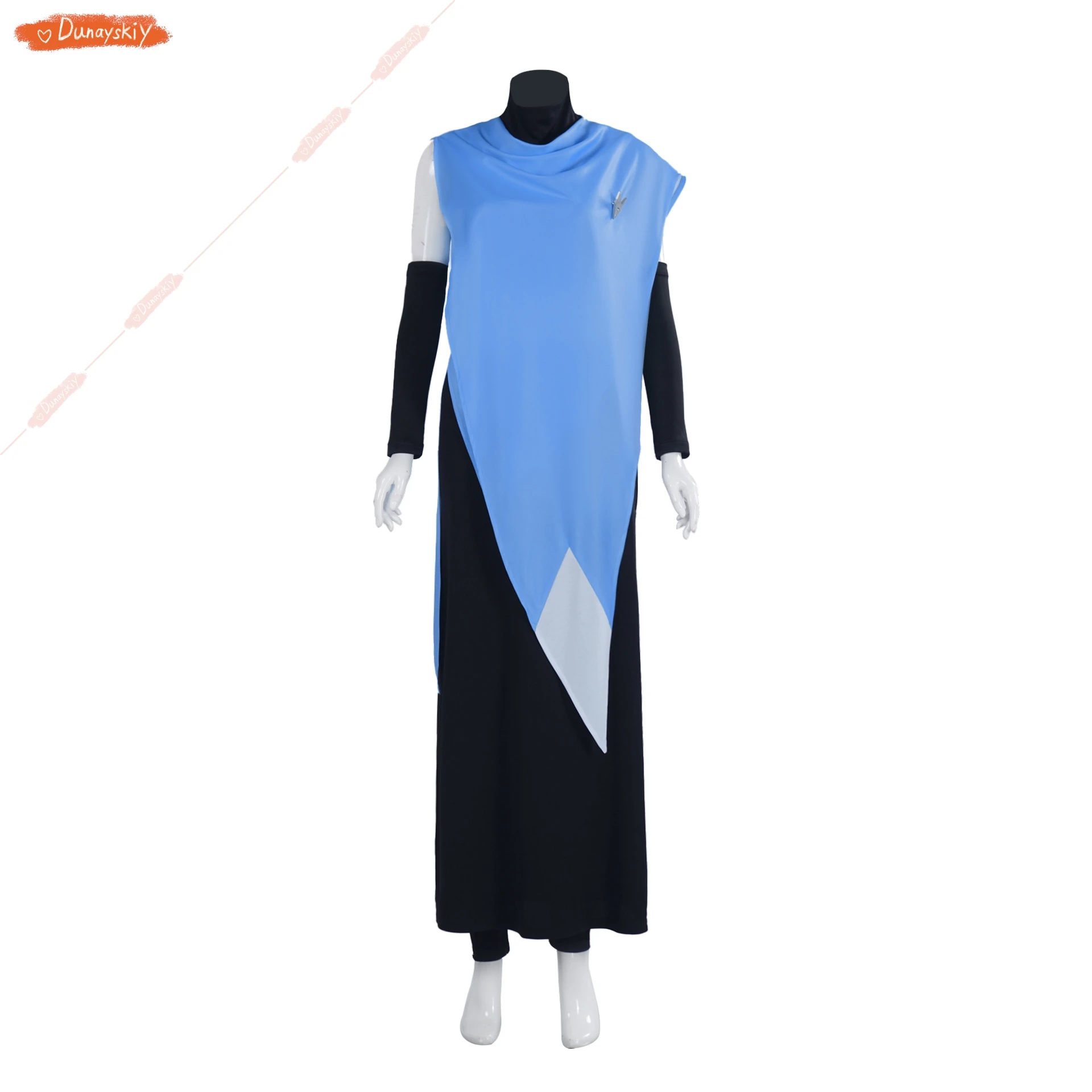 Sypha Belnades Cospaly Anime Castlevania Cosplay Uniform Dress Set Halloween Party Blue Outfit for Woman