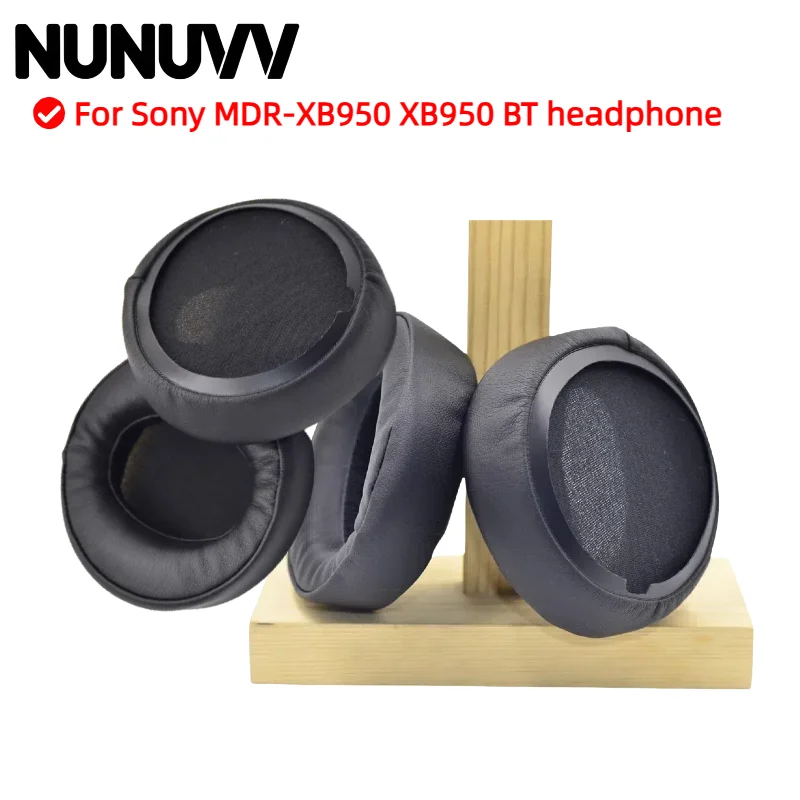 

NUNUVV Foam Protein Leather Headphone Earpads Ear Pads Compatible For Sony MDR-XB950 XB950 BT Headset Earmuff Earphone Sleeve